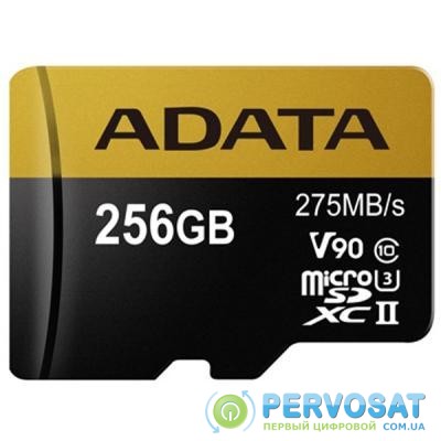 Карта памяти A-DATA 256GB microSD class 10 UHS-II U3 (AUSDX256GUII3CL10-C)