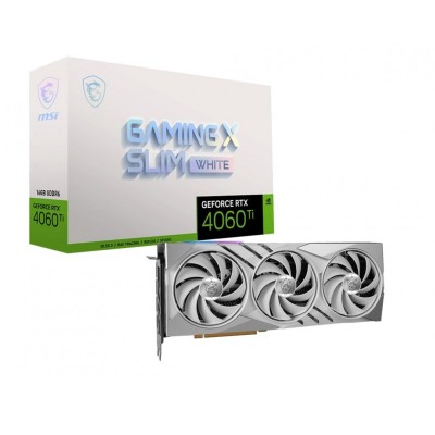 Відеокарта MSI GeForce RTX 4060 Ti 16GB GDDR6 GAMING X SLIM WHITE