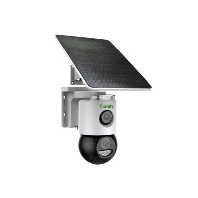 IP-камера Tiandy TC-H363U Spec:W/4G/U/SE/4mm/V4.0, 6MP, Fixed Color Maker 4G PT, 4mm, f/1.0, LED20m, DC5V, Batt.10400mAh, Solar panel, IP65, Speaker