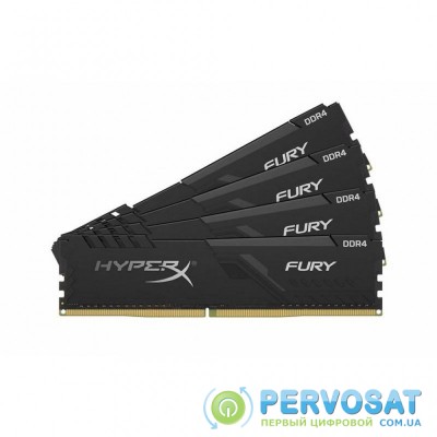 Модуль памяти для компьютера DDR4 64GB (4x16GB) 2666 MHz HyperX Fury Black HyperX (Kingston Fury) (HX426C16FB3K4/64)