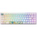 Клавіатура механічна Akko 3068B Doraemon Rainbow 68Key, CS Jelly Pink, BT/WL/USB-A, EN/UKR, RGB, Білий