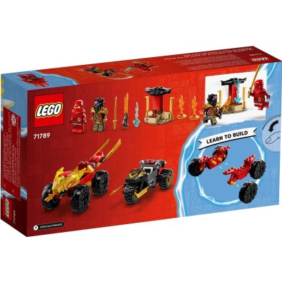 Конструктор LEGO Ninjago Кай та Рас: Битва на машині та мотоциклі