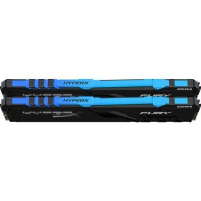 Модуль пам'яті для комп'ютера DDR4 64GB (2x32GB) 3600 MHz HyperX Fury RGB Black Kingston (HX436C18FB3AK2/64)
