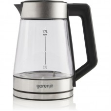 Електрочайник Gorenje 1.7л, 2,200 Вт, скло, нерж Електрочайник Gorenje 1.7л, 2,200 Вт, скло, нерж