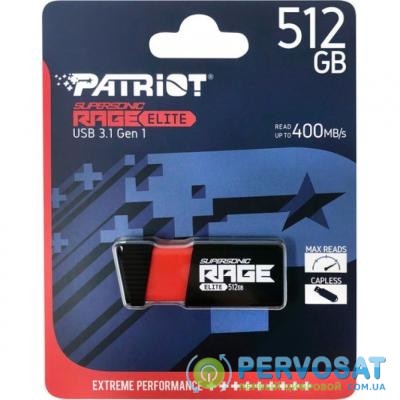 USB флеш накопитель Patriot 512GB Supersonic Rage Elite USB 3.1 (PEF512GSRE3USB)