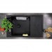 Мийка кухонна Deante Magnetic, граніт, прямокут., з крилом, 820х500х219мм, чаша - 1, накладна, чорний матовий