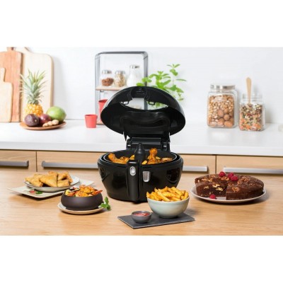 Мультипіч Tefal ActiFry Genius, 1350Вт, чаша-1,2л, сенсорне керув., підкл. до смартфону, авто перемішування, пластик, чорний