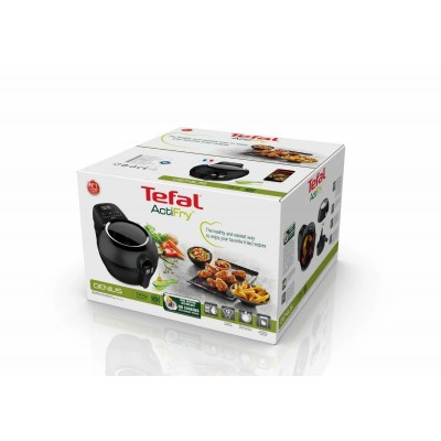 Мультипіч Tefal ActiFry Genius, 1350Вт, чаша-1,2л, сенсорне керув., підкл. до смартфону, авто перемішування, пластик, чорний