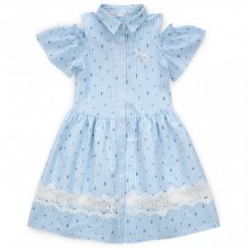 Плаття Bushra з мереживом (201001-140G-blue) Плаття Bushra з мереживом (201001-140G-blue)