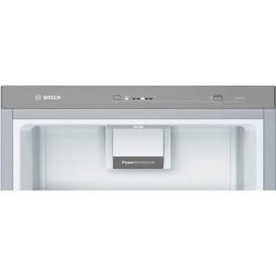 Холодильна камера Bosch, 186x60x65, 346л, 1дв., А++, NF, нерж