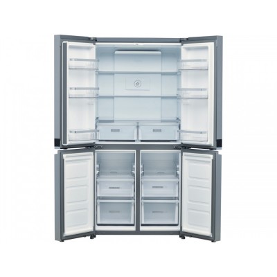Холодильник Whirlpool багатодверний, 187.4x90.9х69.8, холод.відд.-384л, мороз.відд.-207л, 4дв., А++, NF, дисплей, нерж