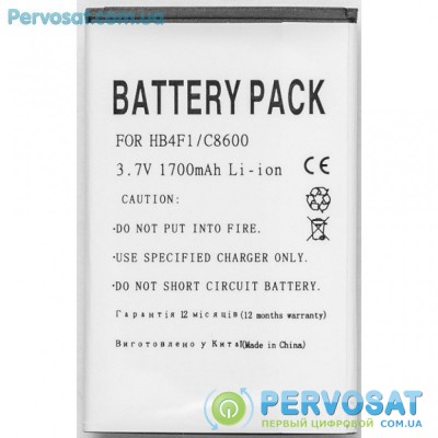 Аккумуляторная батарея для телефона PowerPlant Huawei HB4F1 (DV00DV6071)