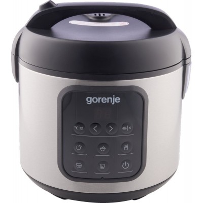 Мультиварка Gorenje, 476Вт, мини, чаша-2л, електронне керув., 5 програм, метал/пластик, чорний