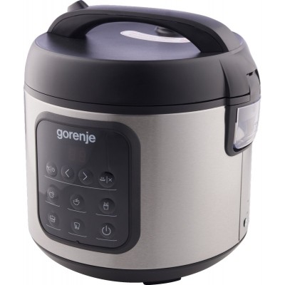 Мультиварка Gorenje, 476Вт, мини, чаша-2л, електронне керув., 5 програм, метал/пластик, чорний
