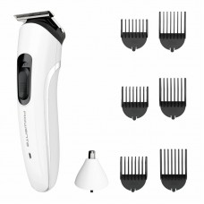 Тример Rowenta Trim&Style, для бороди, носа, вусів і голови, мережа+акум., насадок-7, сталь, білий Тример Rowenta Trim&Style, для бороди, носа, вусів і голови, мережа+акум., насадок-7, сталь, білий