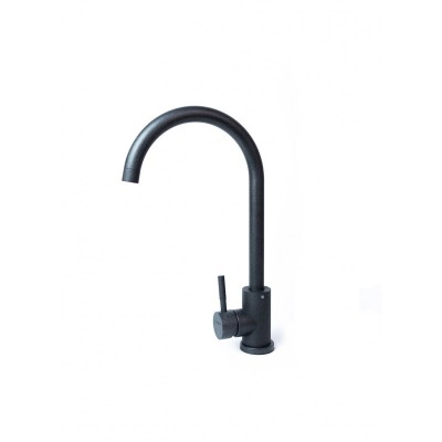 Набір кухонний Adamant Ovum, штучний камінь, овальна, з крилом, 615х495х200мм, чаша - 1, врізна, графіт + змішувач та дозатор