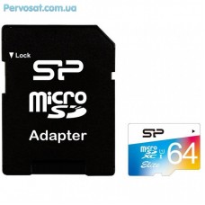 Карта пам'яті Silicon Power 64GB microSDXC Class 10 UHS-I U1 (SP064GBSTXBU1V20SP) Карта пам'яті Silicon Power 64GB microSDXC Class 10 UHS-I U1 (SP064GBSTXBU1V20SP)
