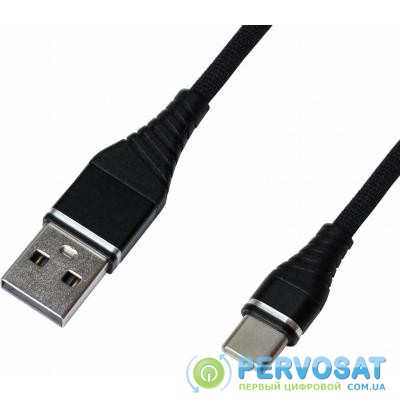 Дата кабель USB 2.0 AM to Type-C 1.2m 2A Black Grand-X (NC012BK)
