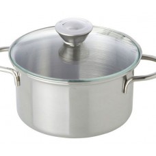 Ігрова каструлька nic металева з скляною кришкою 9см Ігрова каструлька nic металева з скляною кришкою 9см