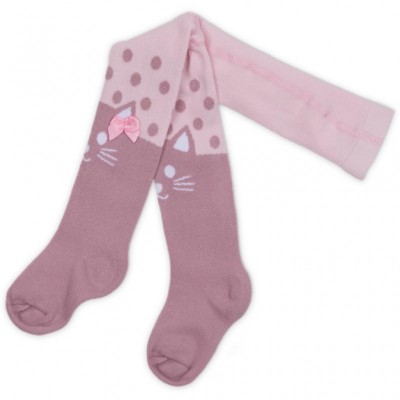 Колготки UCS SOCKS для дівчаток святкові з бантиком рожеві (M0C0302-0899-0-3m/G-pink)