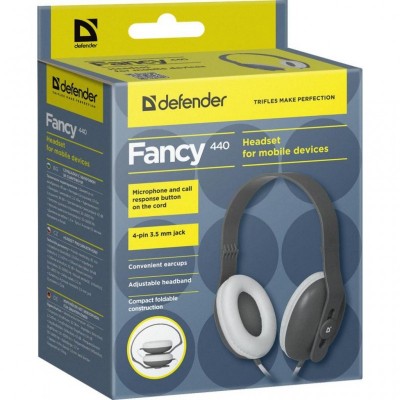 Навушники Defender Fancy 440 Grey (63440)