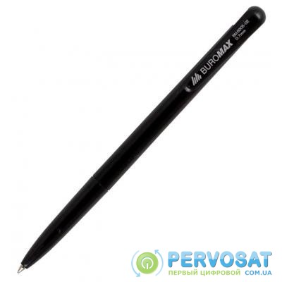 Ручка шариковая Buromax retractable JOBMAX, 0.7 мм, black (BM.8205-02)