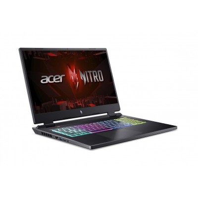 Ноутбук Acer Nitro 17 AN17-71 17.3&quot; FHD IPS, Intel i7-13700HX, 16GB, F1TB, NVD4050-6, Lin, чорний