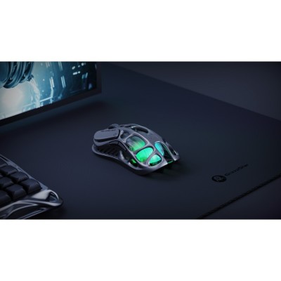 Миша GravaStar Mercury M1 Pro, magnesium alloy body, BT/WL/USB-A, RGB, Gunmetal Gray