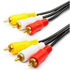 Кабель мультимедійний 3RCA to 3RCA 0.8m Atcom (10808) Кабель мультимедійний 3RCA to 3RCA 0.8m Atcom (10808)