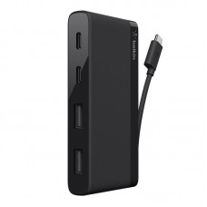 Концентратор Belkin 3.0 USB-C TRAVEL HUB,BLACK Концентратор Belkin 3.0 USB-C TRAVEL HUB,BLACK