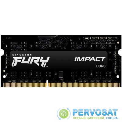 Пам'ять до ноутбука Kingston DDR3 1600 4GB 1.35/1.5V SO-DIMM Kingston FURY Impact