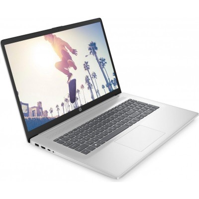 Ноутбук HP 17-cn2020ua 17.3" FHD IPS AG,Intel i5-1235U, 16GB, F512GB, UMA, DOS, сріблястий