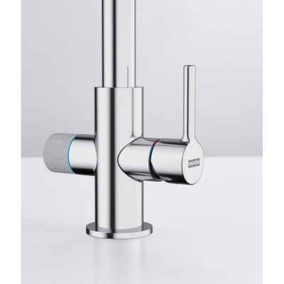 Змішувач для кухні Franke Lina J Clear Water 2.0, довж.виливу - 216 мм, поворотний, 1+1 фільтр, хром