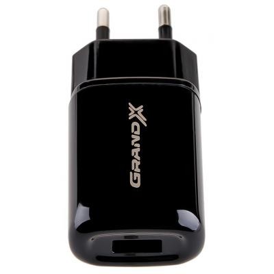 Зарядное устройство Grand-X 5V 2,1A USB Black (CH-15B)