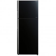 Холодильник с верхней мороз. HITACHI R-VG470PUC8GBK, 177х72х68см, 2 дв., Х- 286л, М- 109л, A++, NF, Інвертор, Чорне скло