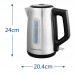 Електрочайник Russell Hobbs Heaton, 1.7л, нержавіюча сталь, сріблясто-чорний