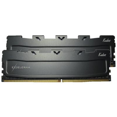 Модуль памяти для компьютера DDR4 8GB (2x4GB) 2400 MHz Black Kudos eXceleram (EKBLACK4082415AD)