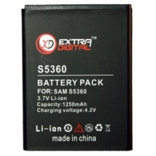 Акумуляторна батарея для телефону EXTRADIGITAL Samsung GT-S5360 Galaxy Y (1250 mAh) (BMS6319)