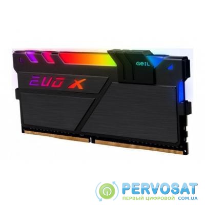 Модуль памяти для компьютера DDR4 16GB 3200 MHz EVO X II Black GEIL (GEXSB416GB3200C16BSC)