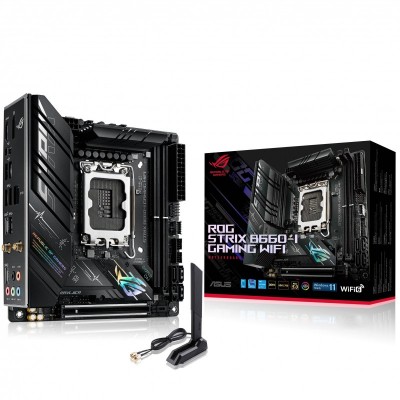 Материнcька плата ASUS STRIX_B660-I_GAMING_WIFI s1700 B660 2xDDR5 M.2 HDMI-DP Wi-Fi!!!BT mITX