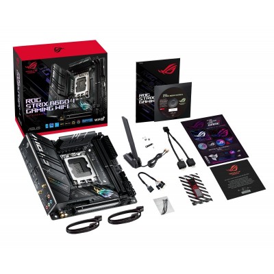 Материнcька плата ASUS STRIX_B660-I_GAMING_WIFI s1700 B660 2xDDR5 M.2 HDMI-DP Wi-Fi!!!BT mITX