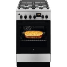 Плита Electrolux комбінована, 54л, 50x60см, дисплей, конвекція, чавун, нерж Плита Electrolux комбінована, 54л, 50x60см, дисплей, конвекція, чавун, нерж