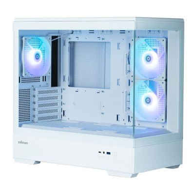 Корпус Zalman P30 без БЖ, 1xUSB3.0, 1xUSB Type-C, 3x120мм ARGB, VGA 420мм, LCS ready, TG Front/Side Panel, mATX, білий