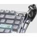 Клавіатура механічна GravaStar Mercury K1 Pro 80keys, GravaStar x Kailh Speedy Mint, EN/UKR, BT/WL/USB, сірий