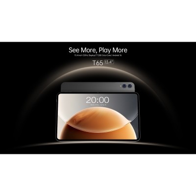 Планшет Teclast T65 13.4" 8ГБ, 128ГБ, LTE, 8000мА•год, Android, сірий