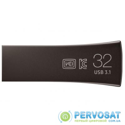USB флеш накопитель Samsung 32GB Bar Plus Black USB 3.1 (MUF-32BE4/APC)