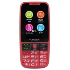Мобільний телефон Sigma Comfort 50 Elegance 3 (1600 mAh) SIMO ASSISTANT Red (4827798233795) Мобільний телефон Sigma Comfort 50 Elegance 3 (1600 mAh) SIMO ASSISTANT Red (4827798233795)