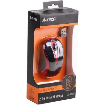 Мышка A4tech G3-270N Red