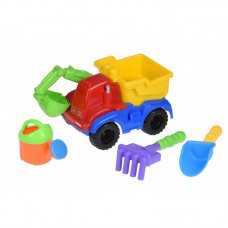 Набір для гри з піском Same Toy з Екскаватором 4 шт червоний HY-1810WUt-1