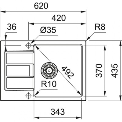 Кухонні мийки Franke Sirius 2.0 S2D Slim 611-62/ 143.0631.681/ тектонайт/з крилом/ білий